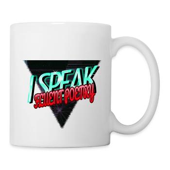 book worm books coffee jokes birthday - Tasse - Weiß - Rechts