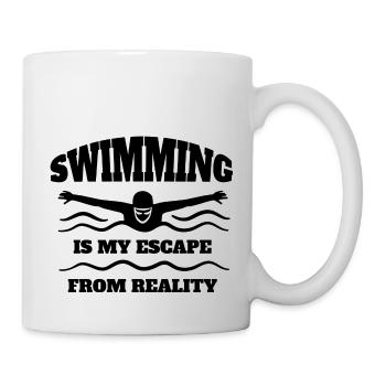nageuse natation femme club de natation - Mug blanc - blanc - Droite