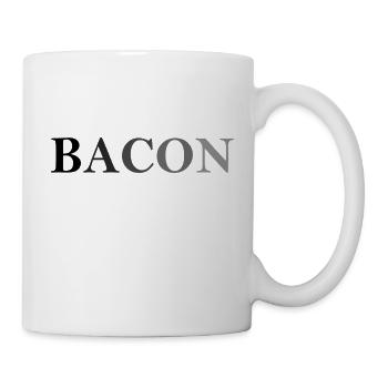 Bacon Verlauf - Tasse - Weiß - Rechts