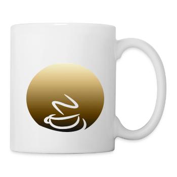 Kaffeeschale - Tasse - Weiß - Rechts