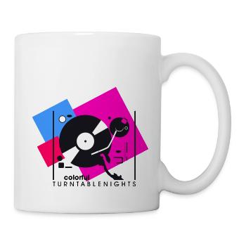 colorful turntablesnights2 - Mug - white - Right