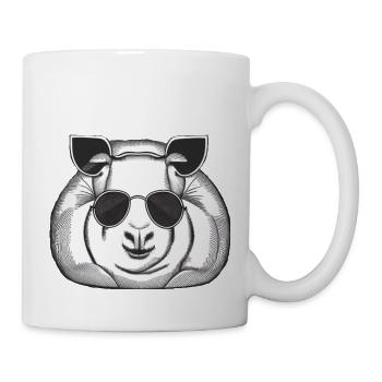 Guinea pig cool sunglasses funny design 9 - Mug - white - Right