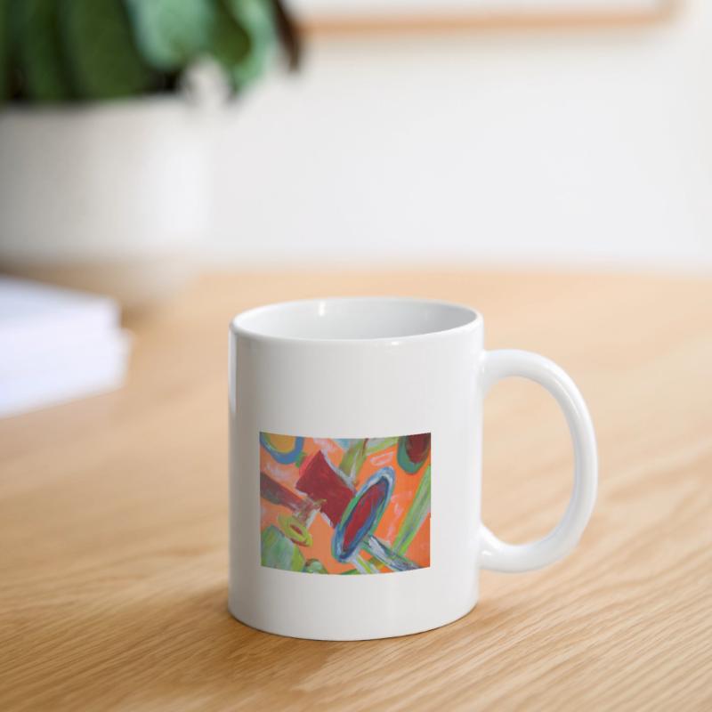 Abstract pipe system Mug