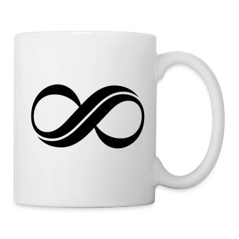 Unendlich Zeichen Symbole Geschenkidee - Tasse - Weiß - Rechts