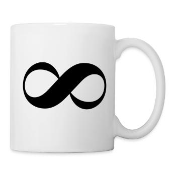 Unendlich Zeichen Symbole Geschenk - Tasse - Weiß - Rechts