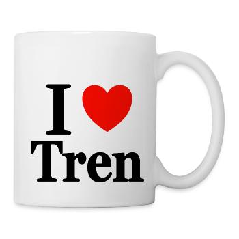 I love tren - Mug - white - Right