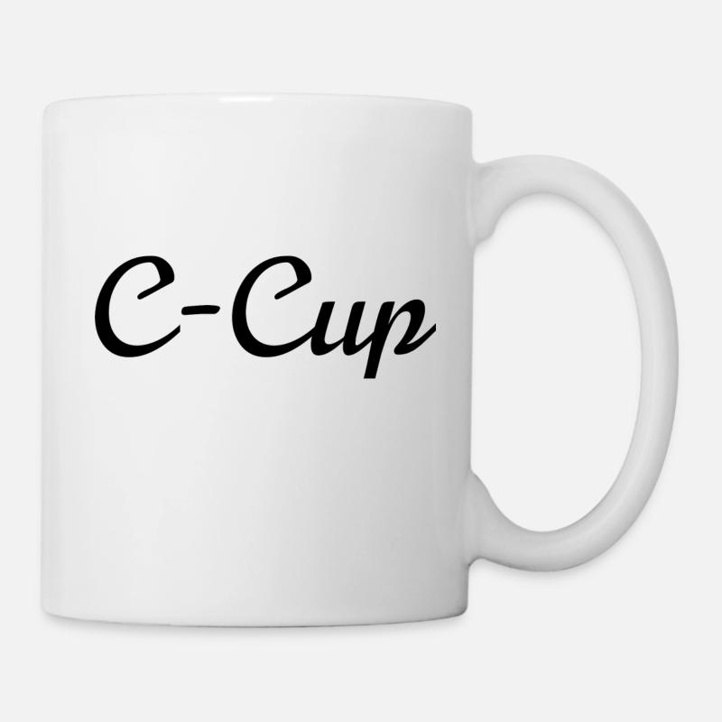 Kaffeetasse weiss "C-Cup" - Tasse - Weiß