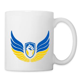Ukraine Logo - Tasse - Weiß - Rechts
