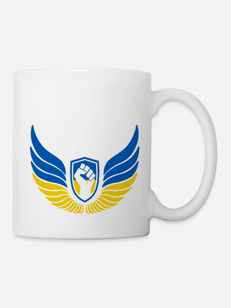 Ukraine Logo - Tasse - Weiß