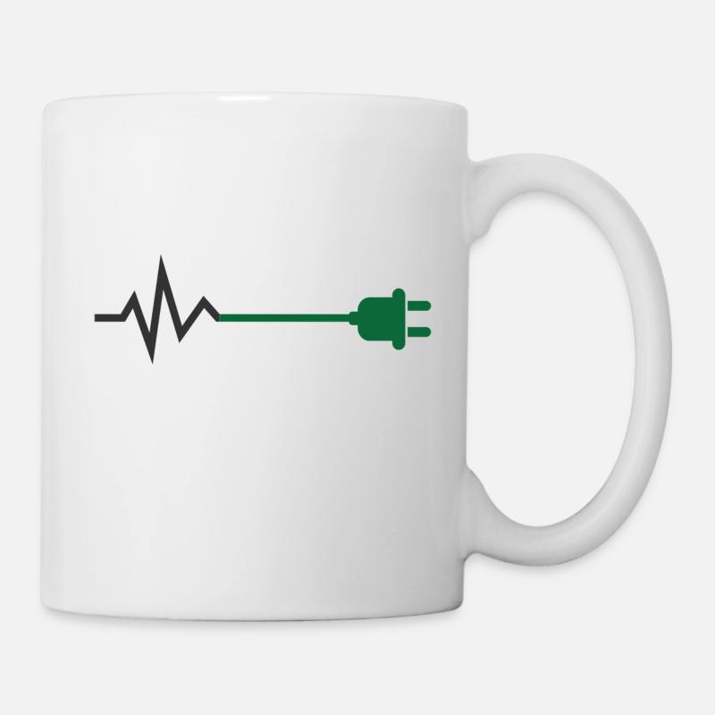 Choc électrique - Mug blanc - blanc