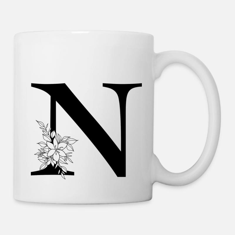 Letter N - Mug - white