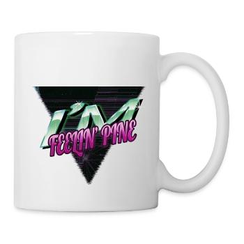 dinosaur moon christmas vacation cool gift - Tasse - Weiß - Rechts