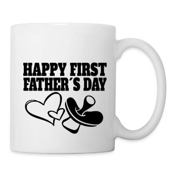 Fête des pères Papa Enfant Famille Papa Fille Fils - Mug blanc - blanc - Droite