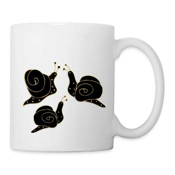 Escargots - Mug blanc - blanc - Droite