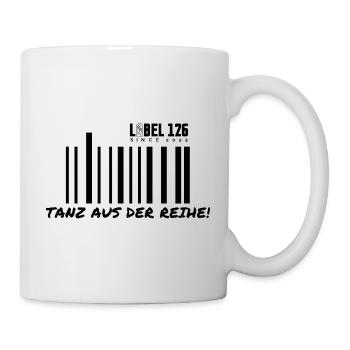 Barcode / Strichcode Tanz aus der Reihe Label 126 - Tasse - Weiß - Rechts