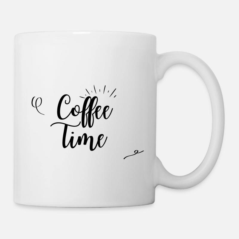 Coffee time Brown Design - Mug - white