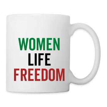 Frauen Leben Freiheit - Tasse - Weiß - Rechts