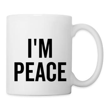 Ich bin Frieden - Tasse - Weiß - Rechts