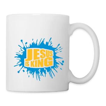 Citation de Jésus est roi - Mug blanc - blanc - Droite