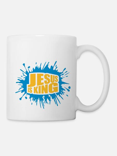 jesus is king Zitat - Tasse - Weiß