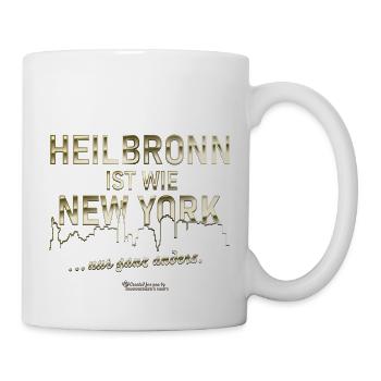 Heilbronn ist wie New York - Tasse - Weiß - Rechts