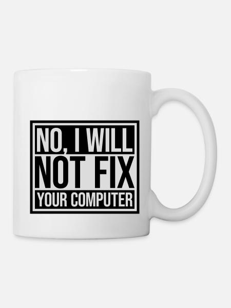 Ne pas réparer votre ordinateur - Mug blanc - blanc
