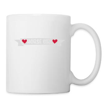 Citation de fille de cheval disant - Mug blanc - blanc - Droite
