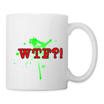WTF - Tasse - Weiß - Rechts