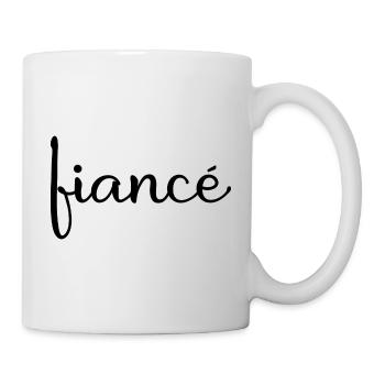 Verlobte Matching Verlobung Geschenk Hochzeit des Bräutigams - Tasse - Weiß - Rechts