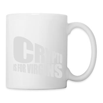crypto is for virgins - Mug - white - Right
