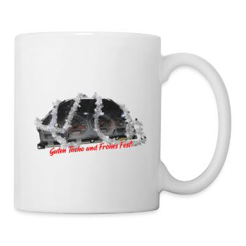 Guten Tacho und Frohes Fest! Gib' Gas! - Tasse - Weiß - Rechts