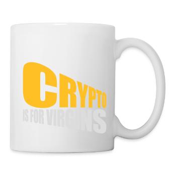 crypto is for virgins - Mug - white - Right