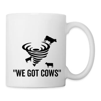 Wir haben Kühe - Tasse - Weiß - Rechts