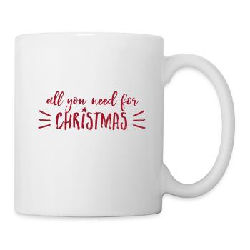 Tout ce dont vous avez besoin pour Noël - Mug blanc - blanc - Droite