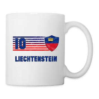 Liechtenstein Fußball Mannschaft - Tasse - Weiß - Rechts