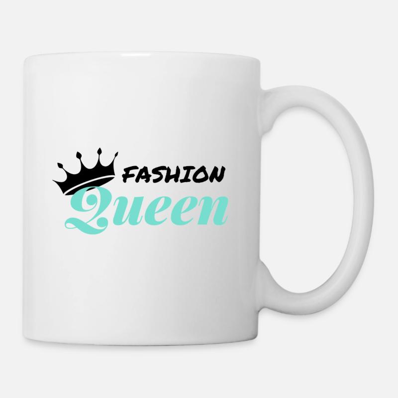 MODEKÖNIGIN - Tasse - Weiß