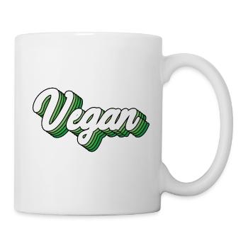 Vegan - Tasse - Weiß - Rechts