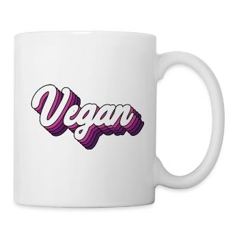 Vegan - Tasse - Weiß - Rechts