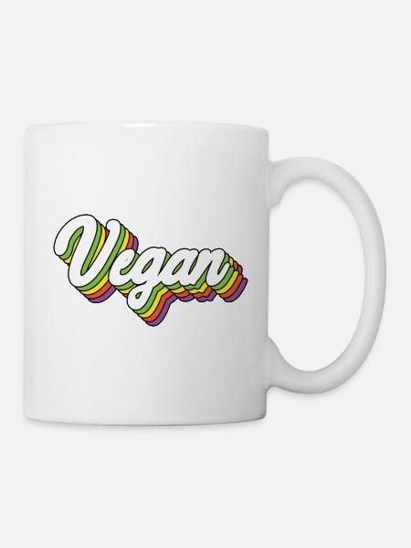 Vegan - Tasse - Weiß