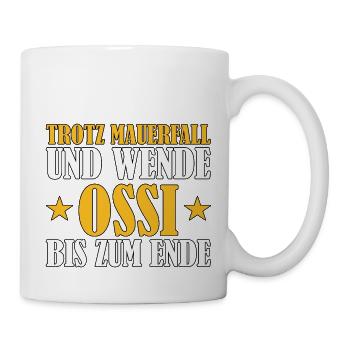 Ossi DDR NVA Nostalgie Geschenk - Tasse - Weiß - Rechts