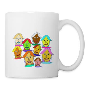 Les femmes montrent la voie - Mug blanc - blanc - Droite