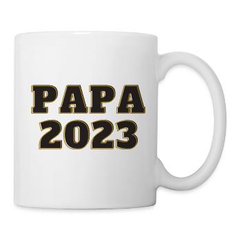 Papa 2023 Lieblingsmensch Geschenkidee - Tasse - Weiß - Rechts