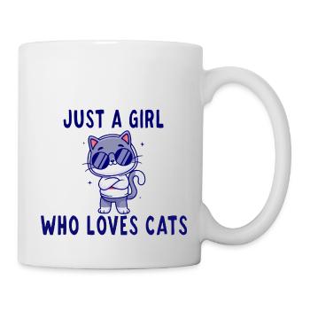Just a girl who loves mon amour de chat - Mug blanc - blanc - Droite