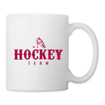 Eishockeymannschaft | Eishockeymannschaft - Tasse - Weiß - Rechts