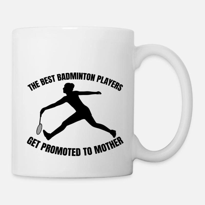 Badminton Mutter Mama Badmintonspiel Mom Federball - Tasse - Weiß