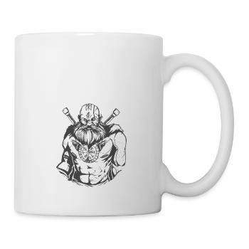I Am Comfortable With Violence Viking Norse - Tasse - Weiß - Rechts