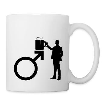 Man beer gentlemen - Mug - white - Right