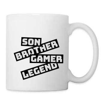 son brother gamer legend - Tasse - Weiß - Rechts