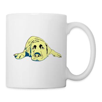 Labrador - Tasse - Weiß - Rechts