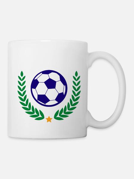 Fußball Soccer - Tasse - Weiß